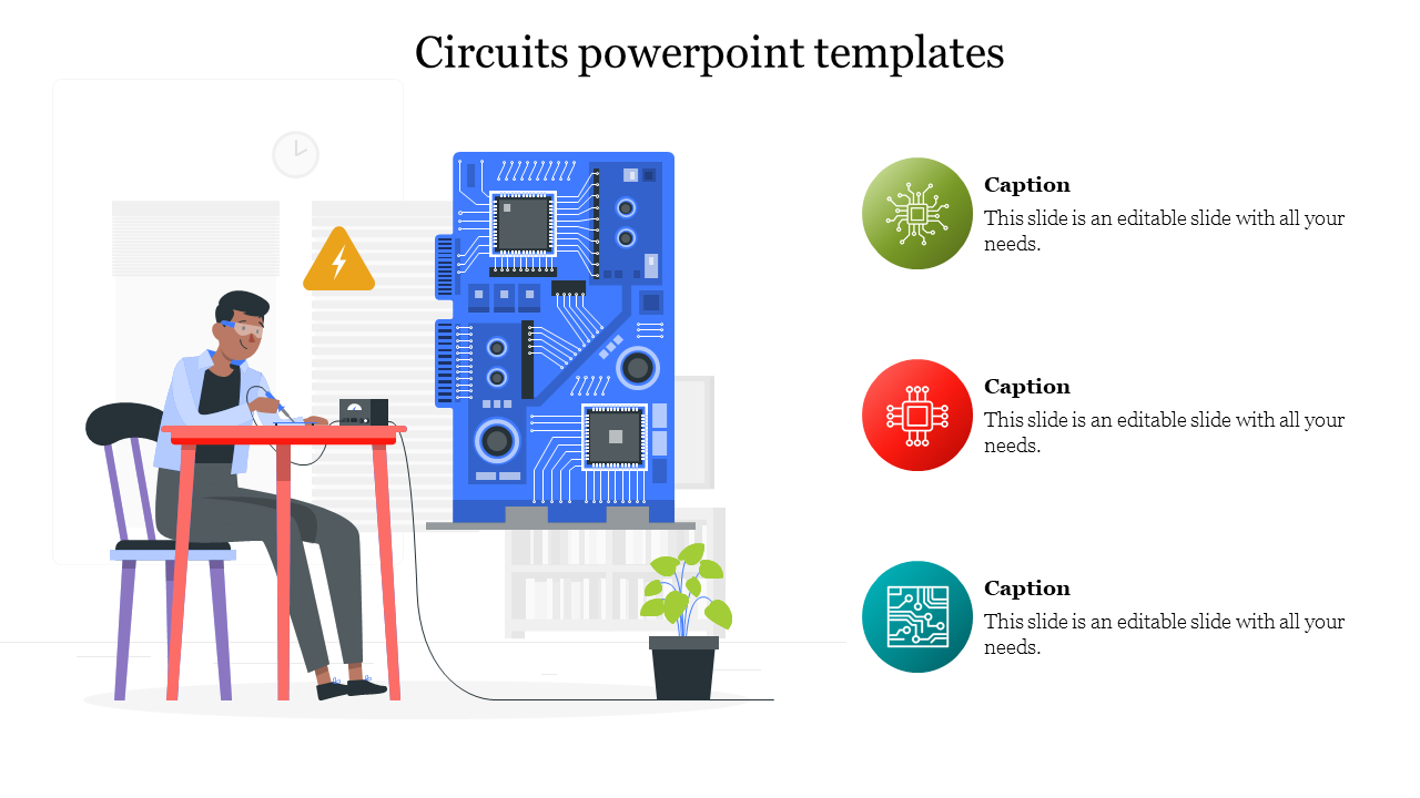 Circuits powerpoint templates